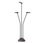 Birdie Triple Outdoor Bollard - Graphite Brown