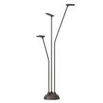 Birdie Triple Outdoor Bollard - Graphite Brown
