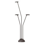 Birdie Triple Outdoor Bollard - Graphite Brown