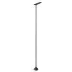 Birdie Straight Outdoor Bollard - Graphite Brown
