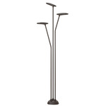 Birdie Triple Outdoor Bollard - Graphite Brown
