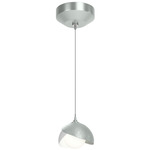 Brooklyn Double Shade Pendant - Vintage Platinum / White