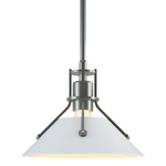 Henry Mini Pendant - Vintage Platinum / White