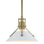 Henry Mini Pendant - Modern Brass / White