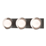 Brooklyn Double Shade Straight Bathroom Vanity Light - Oil Rubbed Bronze / White