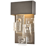 Fusion Wall Sconce - Dark Smoke / Seeded Clear