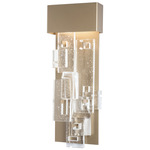 Fusion Wall Sconce - Soft Gold / Seeded Clear