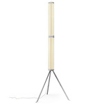 SuperWire Floor Lamp - Polished Aluminum / Clear