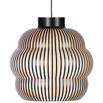 Kumulo Pendant - Black / Black Laminated Birch