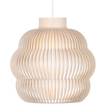Kumulo Pendant - White / Natural Birch