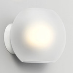 Luna Wall Sconce - Matte White / Frosted