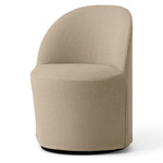 Tearoom Swivel Club Chair with Loose Cover - Black / Sand Logan