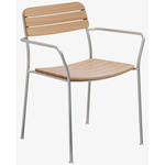 Solas Armchair - Stainless Steel / Teak Wood