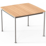 Solas Square Table - Stainless Steel / Teak Wood