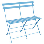Bistro 2-Seater Folding Bench - Maya Blue