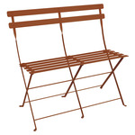Bistro 2-Seater Folding Bench - Candied Orange