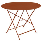 Bistro Round Folding Table - Candied Orange