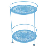 Guinguette Perforated Side Table - Maya Blue