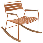 Surprising Teak Rocking Chair - Candied Orange / Natural Wood
