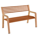 Somerset Bench - Natural Wood / Candied Orange
