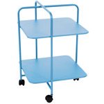 Alfred Rolling Side Table - Maya Blue