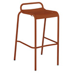 Luxembourg Bar Stool with Low Back Set of 2 - Candied Orange