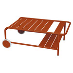 Luxembourg Low Table with Casters - Candied Orange