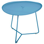 Cocotte Low Side Table with Removable Tray - Maya Blue
