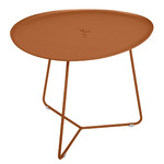 Cocotte Low Side Table with Removable Tray - Candied Orange