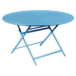 Caractere Round Folding Dining Table - Maya Blue