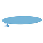 Bellevie Armrest Shelf - Maya Blue