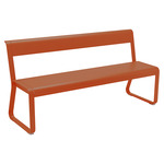 Bellevie Bench with Back - Candied Orange