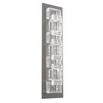 Tessera Outdoor Wall Sconce - Argento Grey / Tessera Tetro
