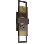 Sasha Outdoor Wall Sconce - Statuary Bronze / Bronze Granite