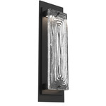Tabulo Outdoor Wall Sconce - Textured Black / Tabulo Linea