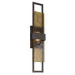 Sasha Outdoor Wall Sconce - Statuary Bronze / Bronze Granite