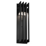 Avenue Dark Sky Outdoor Wall Sconce - Textured Black / Clear Cast