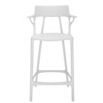 A.I. Stool with Back - White