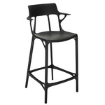 A.I. Stool with Back - Black