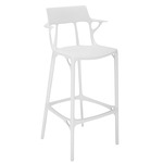 A.I. Stool with Back - White
