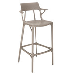 A.I. Stool with Back - Grey