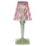 Battery Portable Table Lamp - Pink / Mint Green