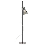 K Lux Floor Lamp - Black / Smoke Grey