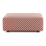 Plastics Outdoor Pouf - Black / Obi Rust