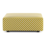 Plastics Outdoor Pouf - Black / Obi Yellow