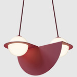 Laurent 01 Pendant - Burgundy / Opal
