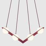 Laurent 02 Pendant - Burgundy / Opal
