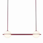 Laurent 03 Pendant - Burgundy / Opal