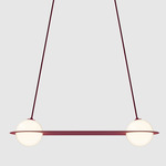 Laurent 03 Pendant - Burgundy / Opal