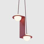 Laurent 05 Pendant - Burgundy / Opal